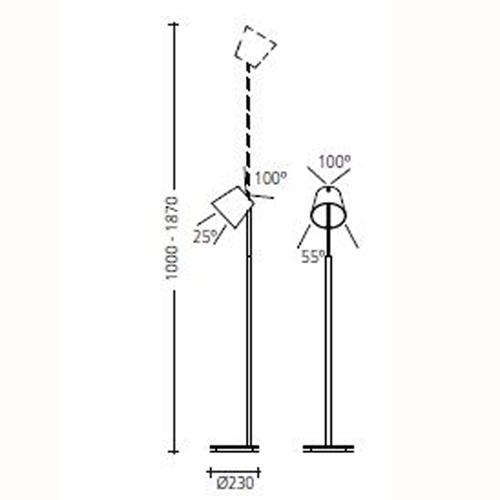 FEZ S LED (DTW) Lese- und Stehleuchte - 4