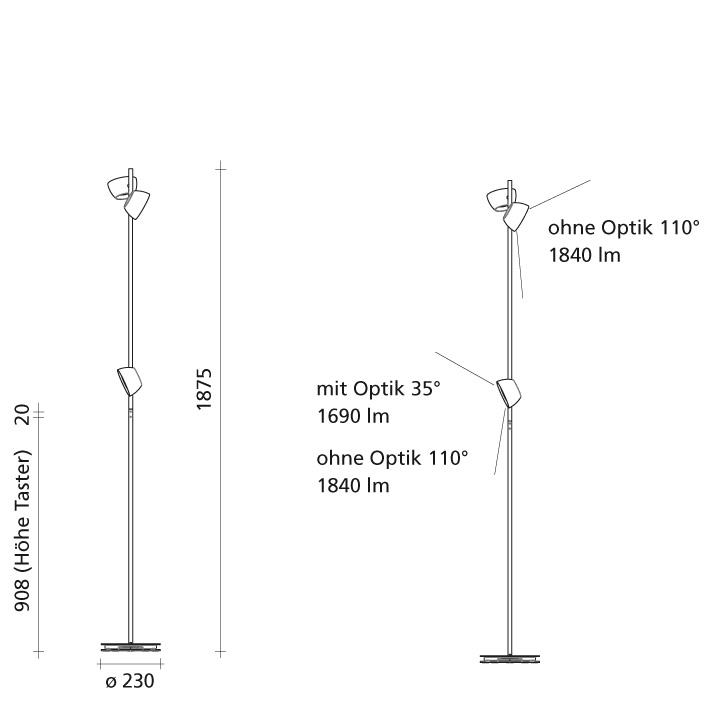 IRIO S DTW Stehleuchte - 1